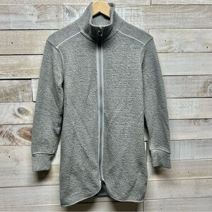 Lululemon On Repeat Jacket Womens 4 Gray Long Length Breathable Quick Dry